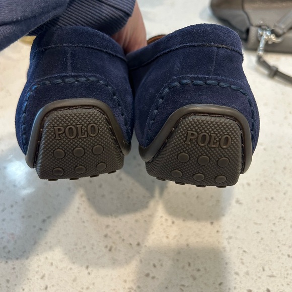 Polo Ralph Lauren Reynold Blue Suede Driver Men’s Size 11.5D - Picture 5 of 10